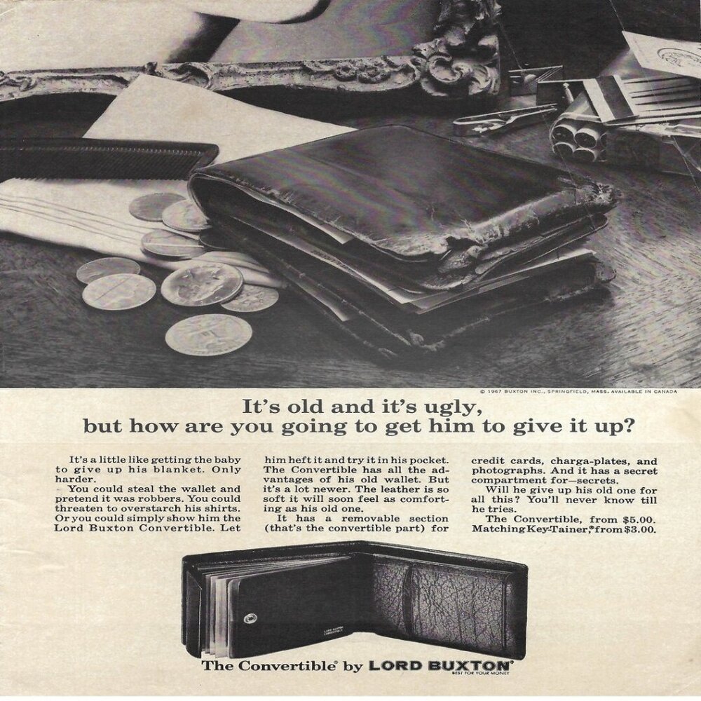 1967 Lord Buxton The Convertible Vintage Old And Ugly Magazine Print Ad/Poster